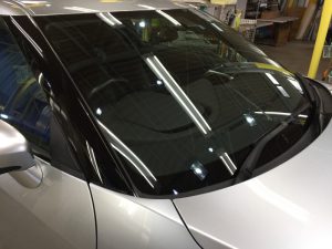 GT-R・クラリード施工後のフロントガラス