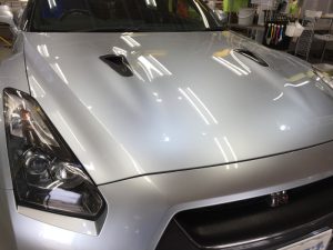 GT-R・ハイモースコート施工後のボンネット2