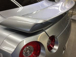 GT-R・ハイモースコート施工後のリアスポイラー