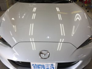 ロードスター・ナノフィル施工後のボンネット