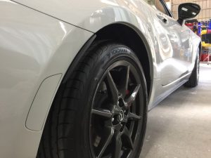 ロードスター・ナノフィル施工後の運転席側後方より