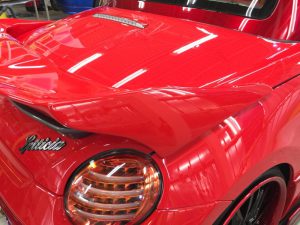 コペン・プレミアムコーティング施工後のトランク付近