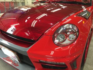 コペン・プレミアムコーティング施工後のボンネット