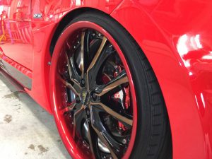 コペン・プレミアムコーティング施工後の右前ホイール