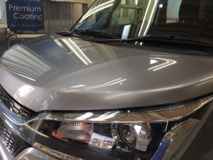 ソリオ・ハイドロフィニッシュ施工後のボンネット