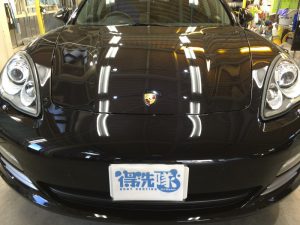 パナメーラ・プレミアムコーティング施工後の正面