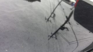 ボンネットのウォータースポット