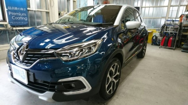 ルノー・キャプチャー・プレミアムコーティング＆ヘッドライトプロテクションフィルム