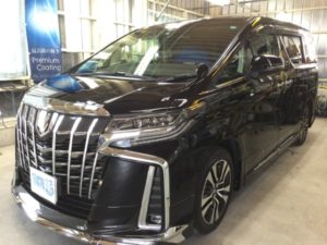 アルファード・ハイドロフィニッシュ＆窓ガラスコーティング＆電装品取付