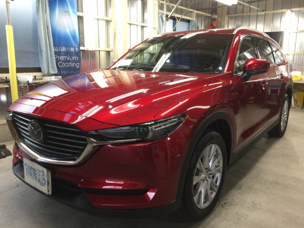 CX-8・プレミアムコーティング＆電装品取付