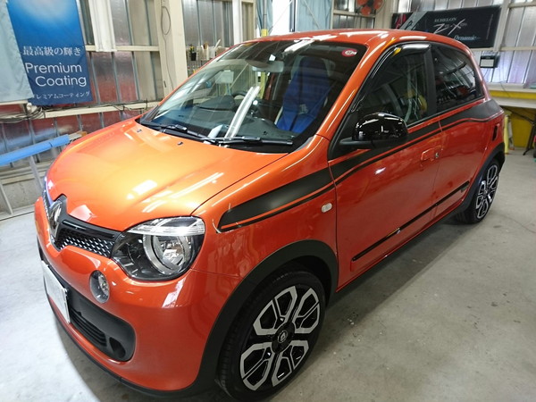 トゥインゴ・プレミアムコーティング＆ホイールコーティング