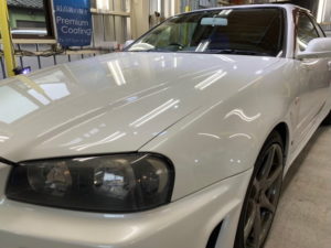 GT-R・ハイモースコート施工後のボンネット