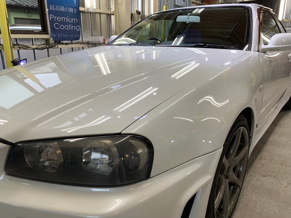 GT-R・ハイモースコート施工後のボンネット